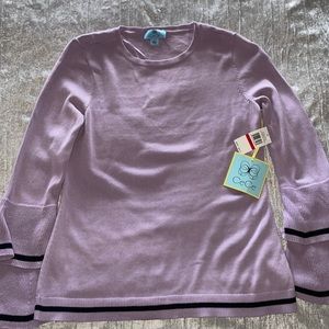 Lilac color light sweater top